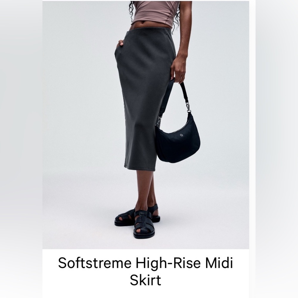 Lululemon Softstreme Midi Skirt Black